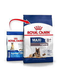 ROYAL CANIN Maxi Ageing 8+ 30 kg (2 x 15 kg) kuivtoit küpsetele suurt tõugu üle 8-aastastele koertele.