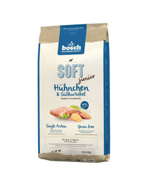 BOSCH Soft junior vištiena ir saldžiosios bulvės 25 kg (2 x 12,5 kg)