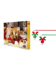 TRIXIE   Advendikalendri jõulukomplekt + kassi mänguasi koos õngitsemisvarrasteg