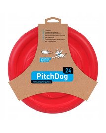 PULLER Pitch Dog Game flying disk 24` roosa frisbee koertele roosa 24 cm