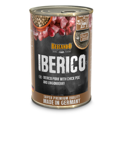 BELCANDO Iberico märgtoit koertele 400 g sealiha, kikerherned ja mustikad