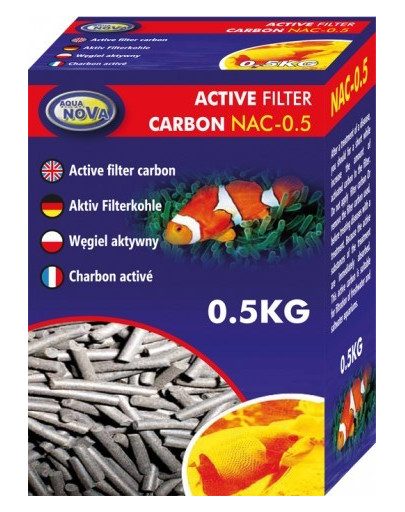 AQUA NOVA Akvaariumi aktiivsüsi 0,5 kg NAC-0,5