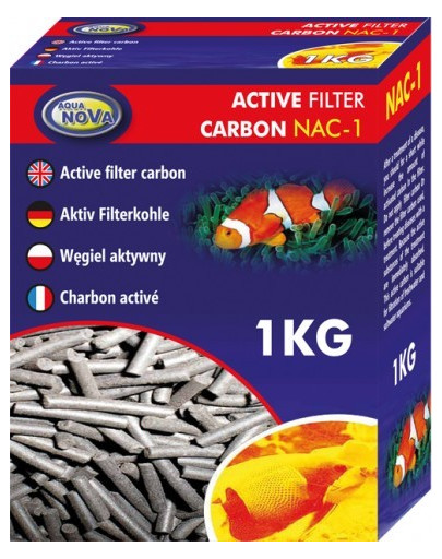 AQUA NOVA Akvaariumi aktiivsüsi 1 kg NAC-1