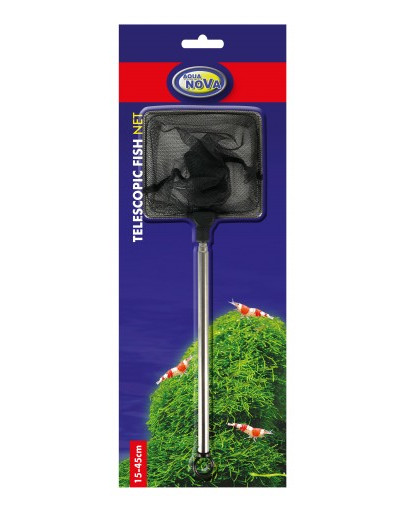 AQUA NOVA Akvaariumivõrk 7,5 cm (3") teleskoop 15-45 cm N-03 SHRIMP S