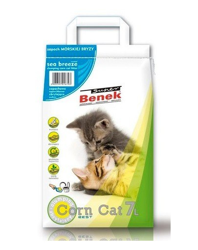 BENEK Super Corn Cat merelõhn 25 x 2 (50 l) kassiliiv