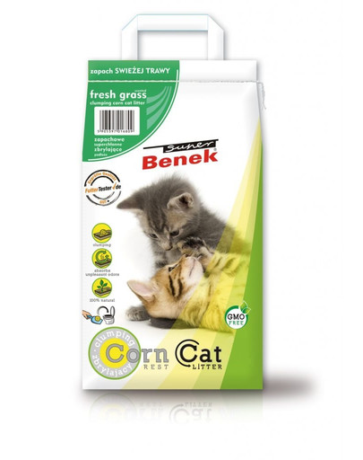 BENEK Super Corn Cat šviežia žolė  25 l x 2 (50 l)