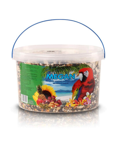 MEGAN Toit suurtele papagoidele 3l/1650g