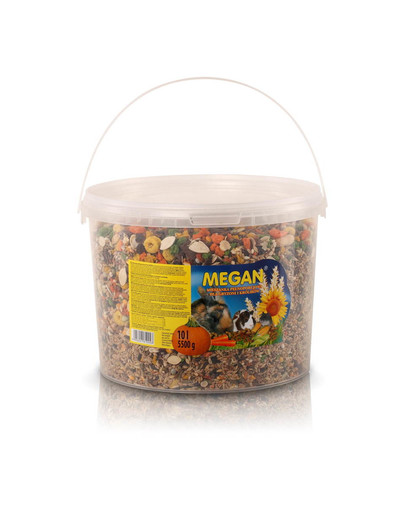 MEGAN Põhitoit närilistele ja küülikutele 10l/5,5kg