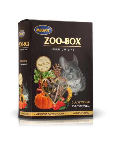 MEGAN Zoo-Box tšintšiljadele 500g täissegu