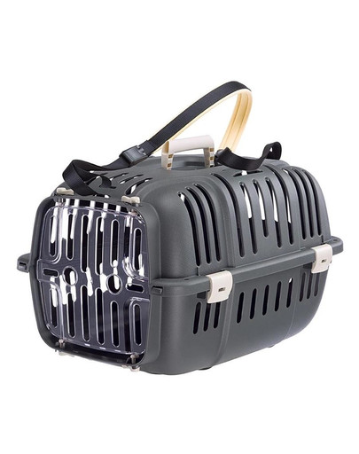 FERPLAST Jet 10 Transpordikast kassidele ja väikestele koertele 32x47x29 cm hall