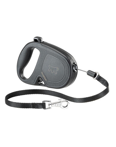 FERPLAST Flippy One Cord S Automaatne jalutusrihm 4,5 m must