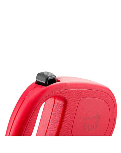FERPLAST Flippy One Cord S Automaatne jalutusrihm 4,5 m punane