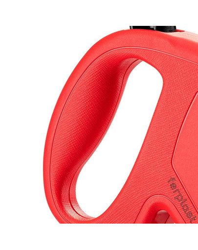 FERPLAST Flippy One Cord S Automaatne jalutusrihm 4,5 m punane