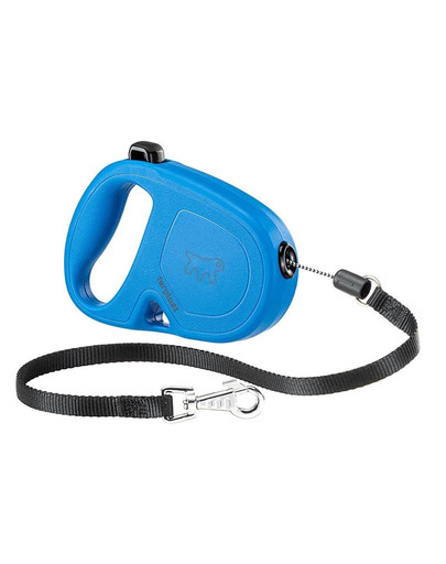 FERPLAST Flippy One Cord S Automaatne jalutusrihm 4,5 m sinine