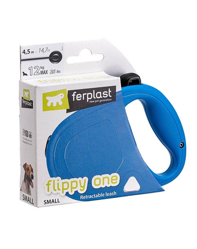 FERPLAST Flippy One Cord S Automaatne jalutusrihm 4,5 m sinine