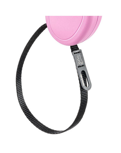 FERPLAST Flippy One Cord Mini Automaatne jalutusrihm 3 m roosa