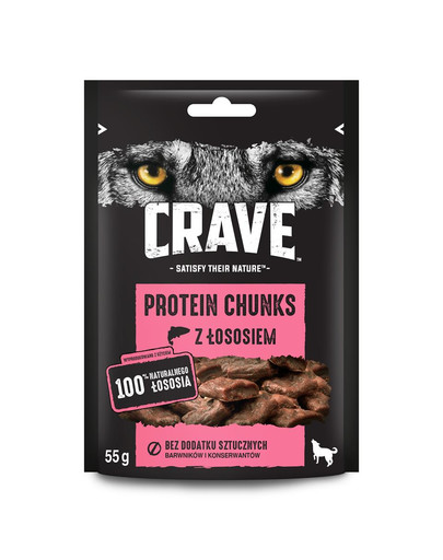 CRAVE 6 x 55g - teraviljavaba koerte maiuspala lõhega