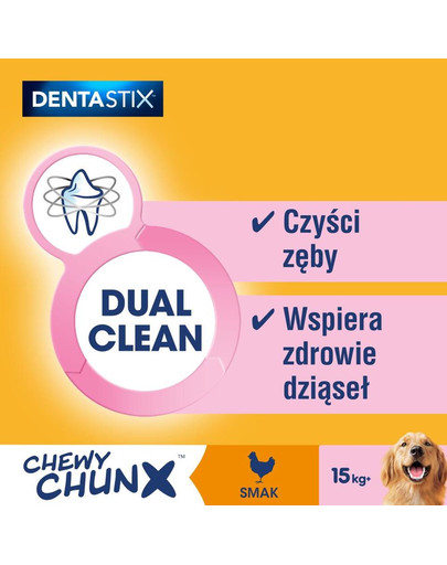 PEDIGREE Dentastix Chewy ChunX Maxi 5 x 68g - närimissuupiste  täiskasvanud keskmist ja suurt tõugu koertele