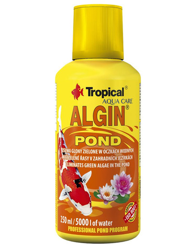 TROPICAL Algin Pond 250 ml Koostatud kontrollima ja piirama roheliste vetikate kasvu tiikides