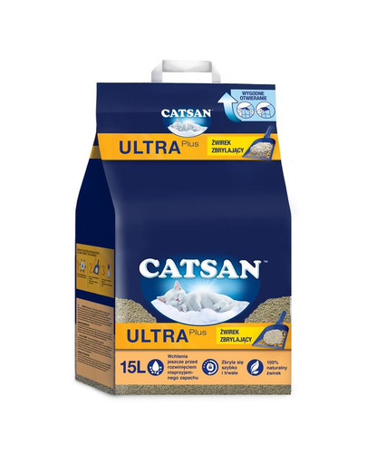 CATSAN Ultra Plus 15l tantsiv kassipesu