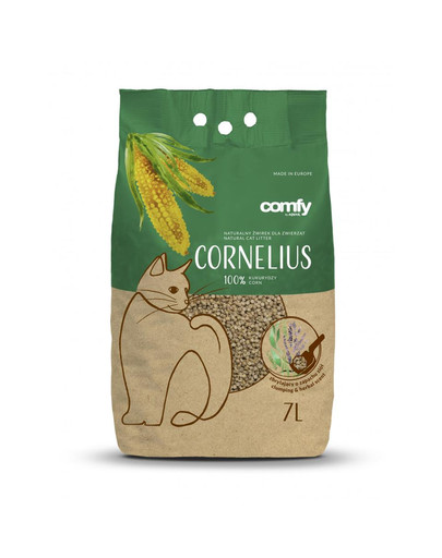 COMFY Kraikas Cornelius 7l Žolelių kvapas Biolagunev kassiliiv, mis on rikastatud taimse aroomiga.