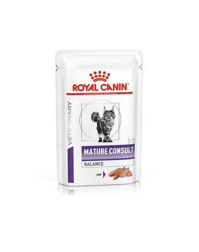 ROYAL CANIN VHN Cat Mature Consult Balance Loaf 12x85g märgtoit üle 7-aastastele kassidele