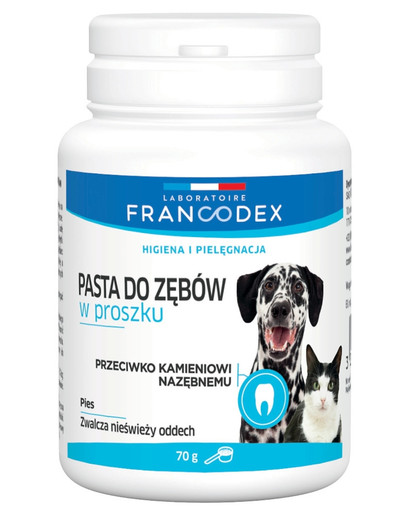 FRANCODEX Pulber - hambapasta koertele ja kassidele 70 g