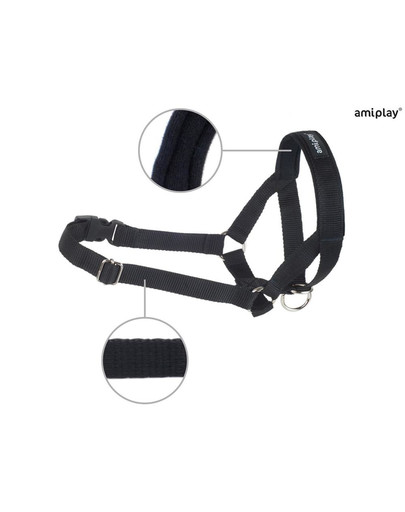 AMIPLAY Halter nylon n2 foxterrier  czarny