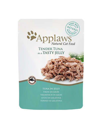 APPLAWS Tuno skardinė drebučiuose 70 g katėms