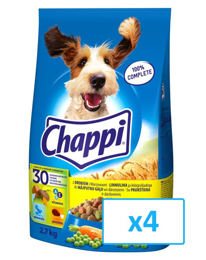 Chappi kodulinnuliha ja köögiviljadega 4x 2.7 kg