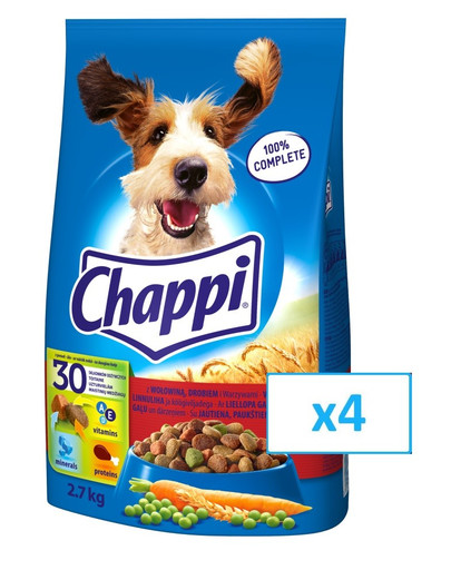 Chappi veise- ja kodulinnulihaga 4 X 2,7 kg