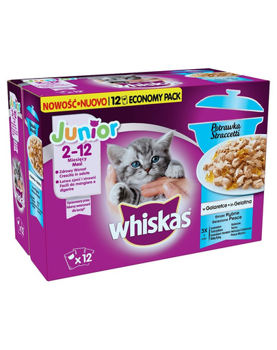 WHISKAS Whiskas Junior Straccetti konserv hautis tarrendis 4x12x85 g