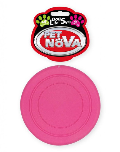 PET NOVA DOG LIFE STYLE Frisbee 18cm roosa, piparmündi maitsega