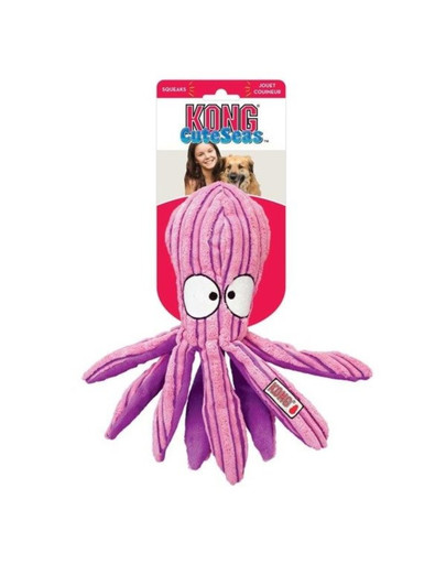 KONG Cuteseas Octopus sametist koera mänguasi L