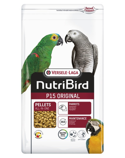 VERSELE-LAGA  NutriBird P15 Original 1 kg - graanulid suurtele papagoidele