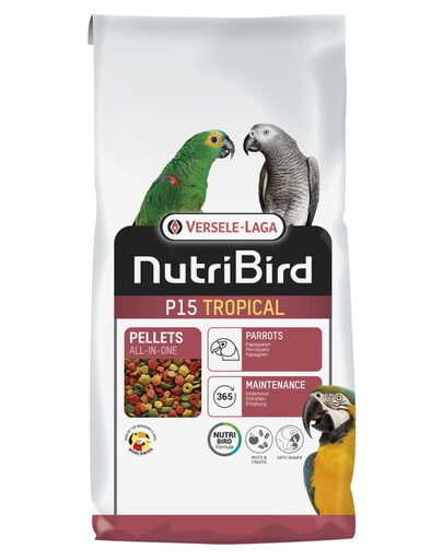 VERSELE-LAGA NutriBird P15 Tropical 10 kg - granulat dla dużych papug