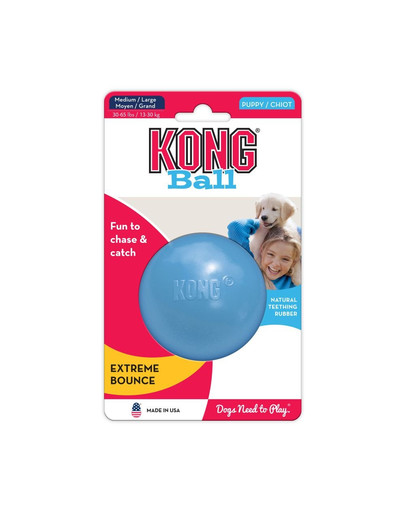 KONG Puppy Ball with Hole pall kutsikale