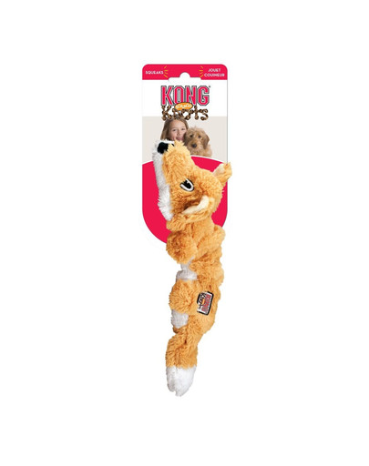 KONG Knots Scrunch Fox koera mänguasi rebane S/M
