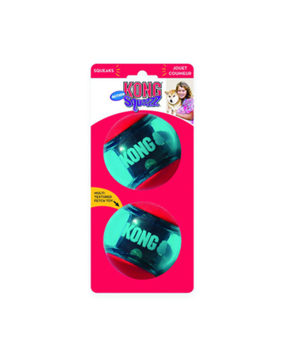 KONG Squeezz Action Ball Red pall koerale L