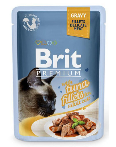 BRIT Premium tuunikalafilee kastmes 24 x 85 g