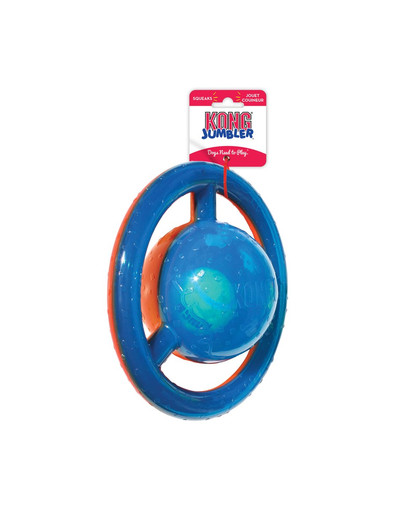 KONG Jumbler Disc Assorted L/XL žaislinis šunų čiulptų
