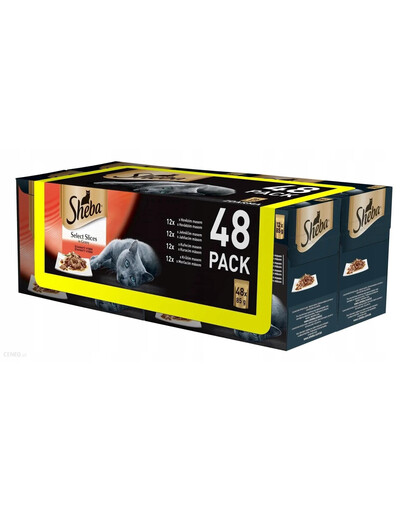 SHEBA Select Slices in Gravy niiske kassitoit kastmes 48 x 85 g kotikesed
