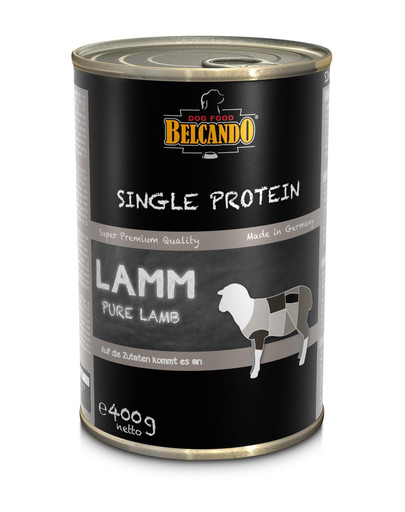 BELCANDO  Single Protein Lamb 6 x 400g Monoproteiinne koeratoit lambalihaga