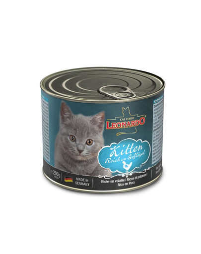 LEONARDO Kitten Quality Selection  Linnuliha kassipoegadele 6 x 200 g