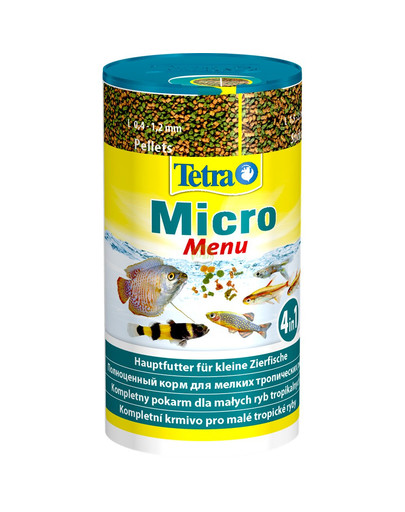 TETRA Micro Menu 100 ml 4 tüüpi toit troopilistele kaladele