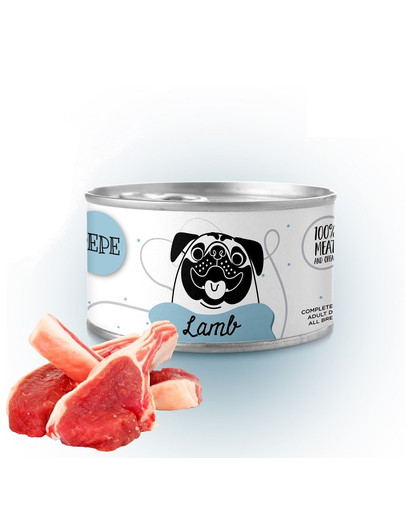 PAKA ZWIERZAKA PEPE Lamb  100% lambaliha 410 g