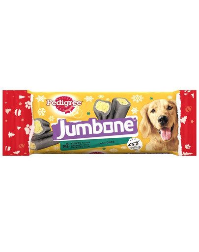 PEDIGREE Jumbone (keskmised tõud) Kalkuni aroomiga jõulumaius täiskasvanud koertele 180 g