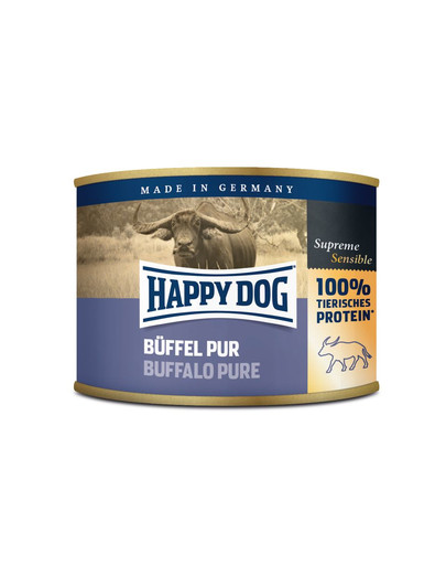 Happy Dog Buffel Pur konserv koertele pühvlilihaga 200 g
