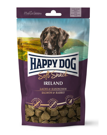 HAPPY DOG Soft Snack Iirimaa 100 g lõhe ja küülik