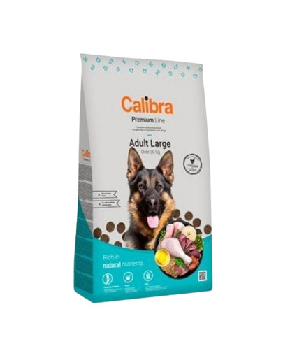 CALIBRA Dog Premium Line Adult Large 12kg täissööt täiskasvanud suurtele tõugudele